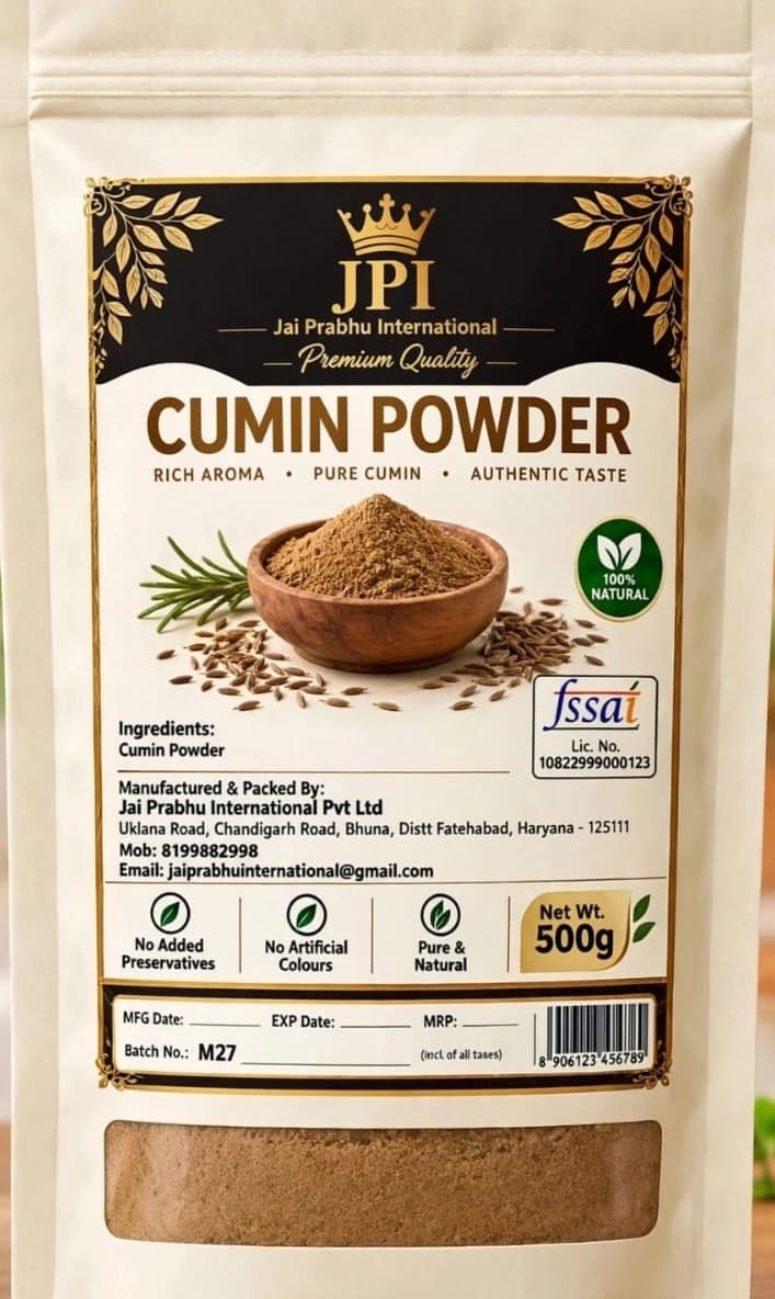 JPI Cumin Powder 500g pouch