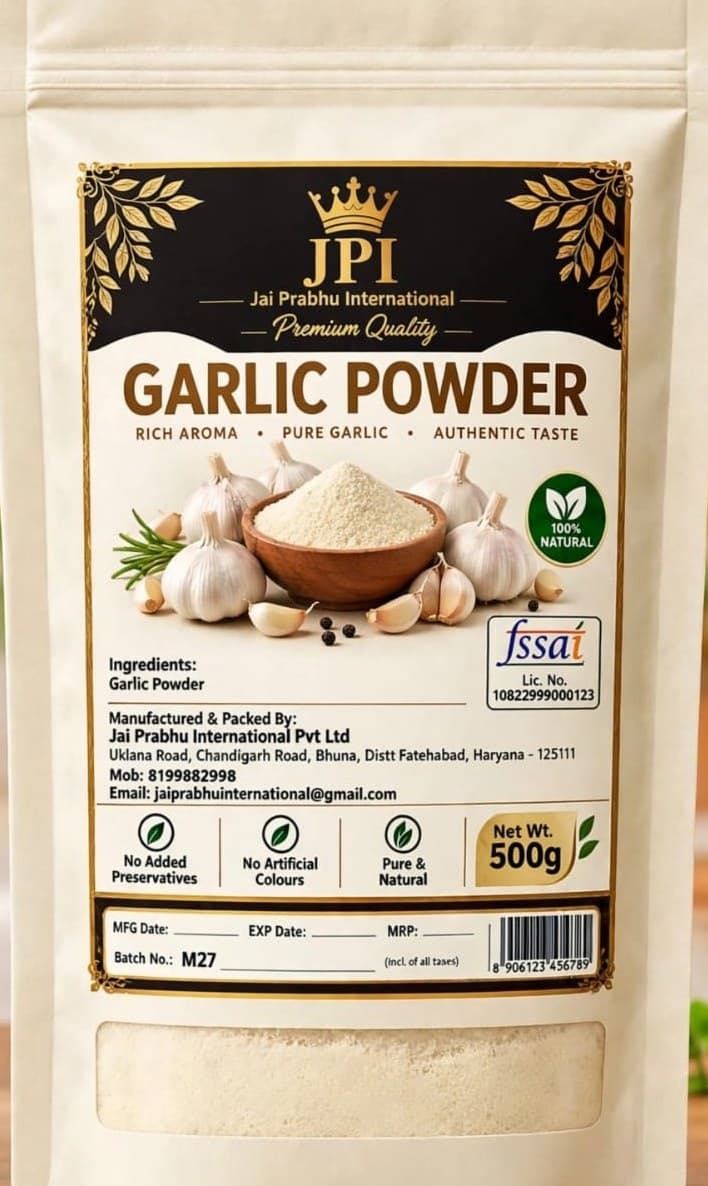 JPI Garlic Powder 500g pouch