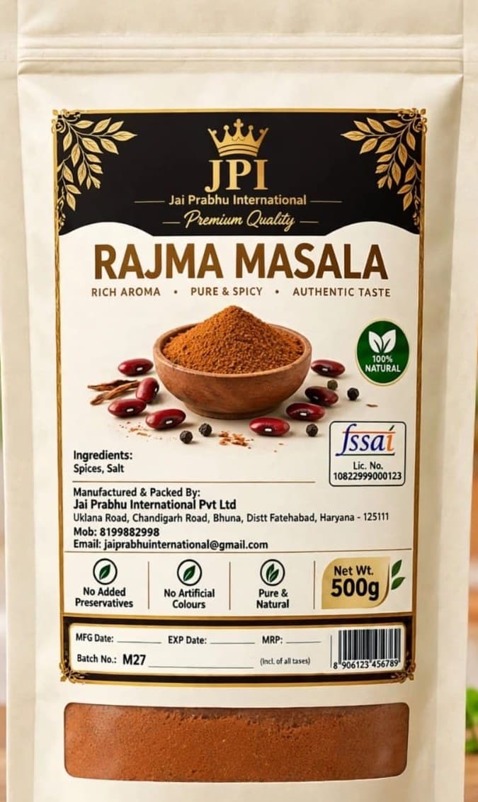 JPI Rajma Masala 500g pouch